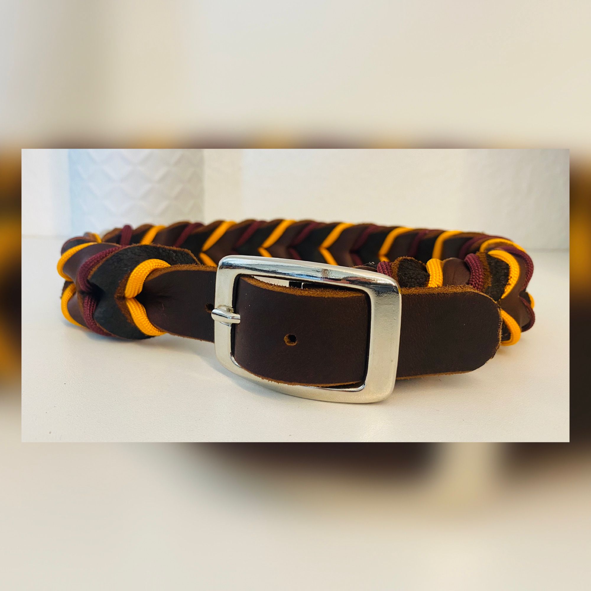 Fettleder Halsband